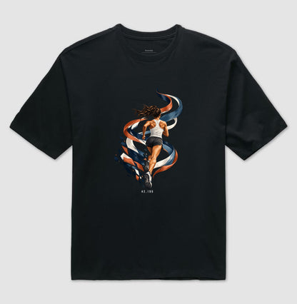 Camiseta Oversized - Dentro da Maratona, Preta
