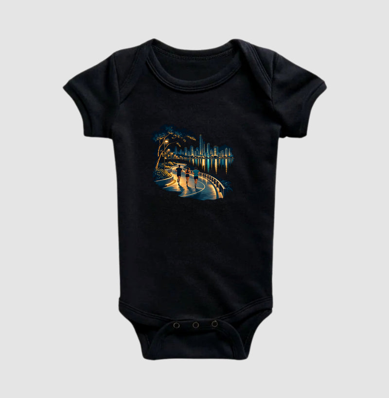 Body Infantil - Noite Refletiva, Preta