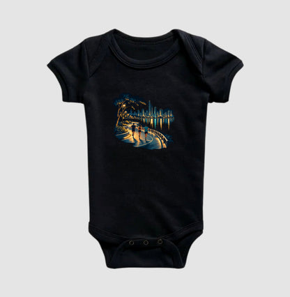 Body Infantil - Noite Refletiva, Preta