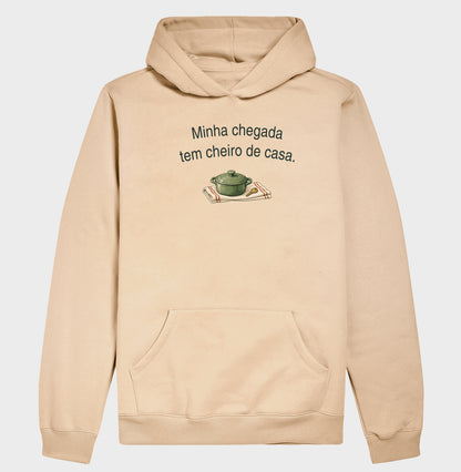 Hoodie Moletom - Cheiro de Casa, Bege