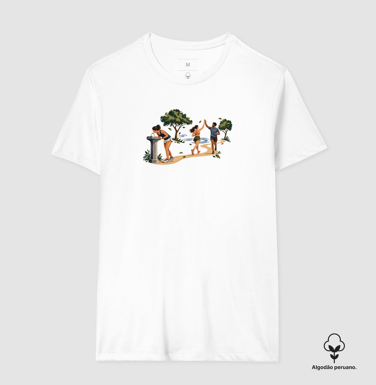 Camiseta Algodão Peruano - Primeiro Longão