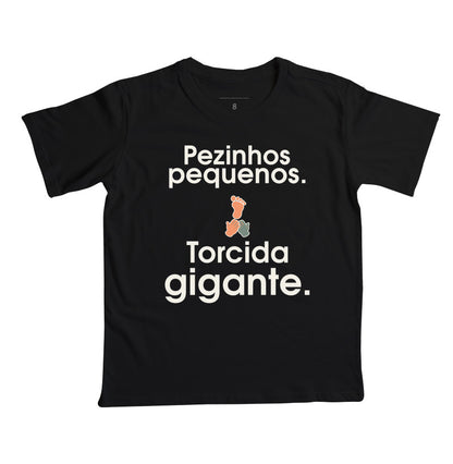 Camiseta Infantil - Torcida Pequena, Preta