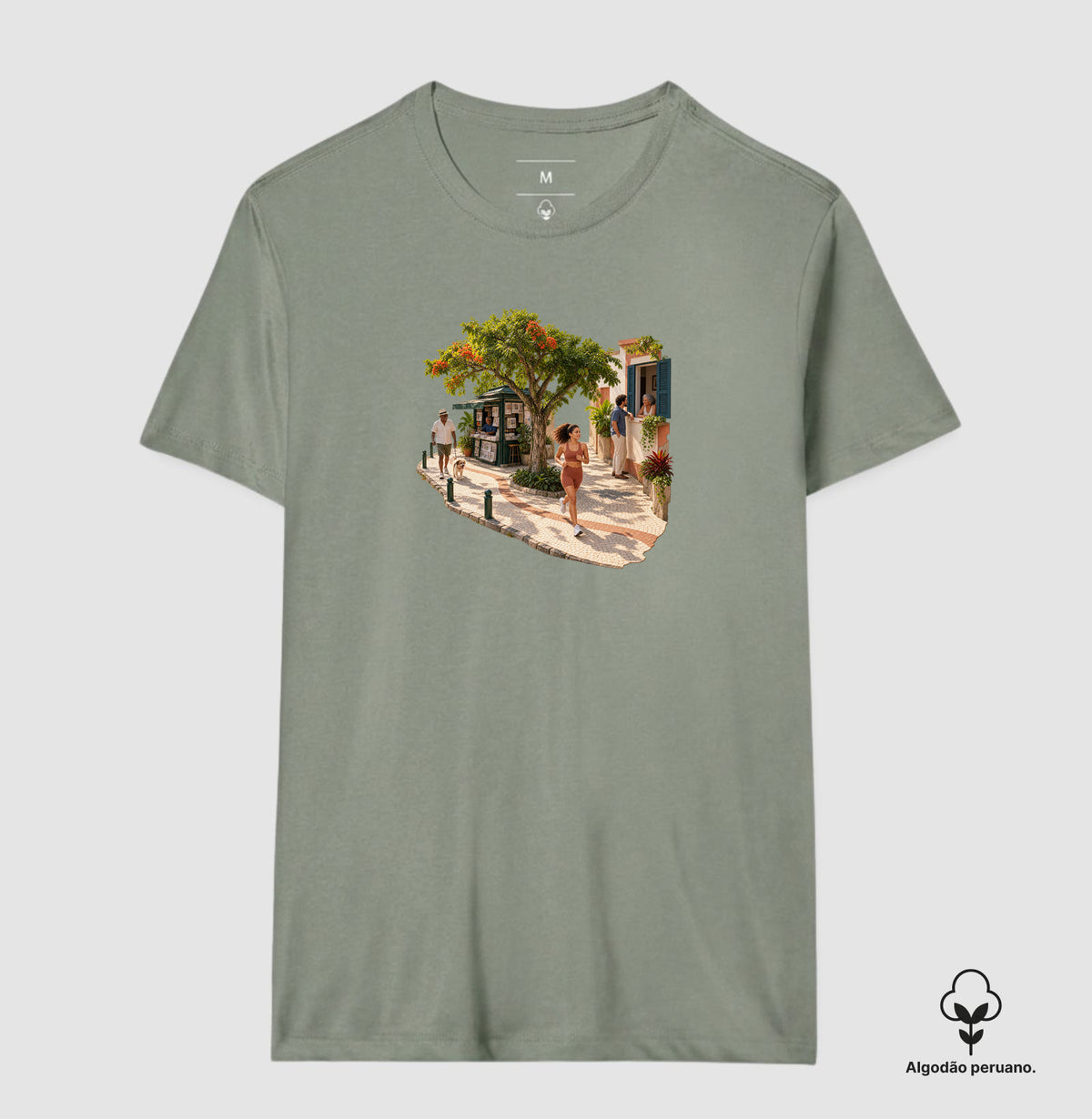 Camiseta Algodão Peruano - Calçada Viva