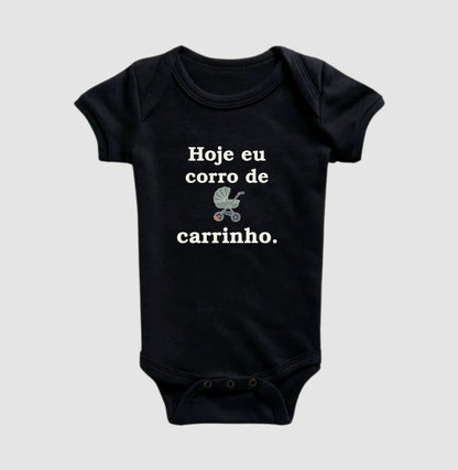 Body Infantil - Volta de Carrinho, Preta