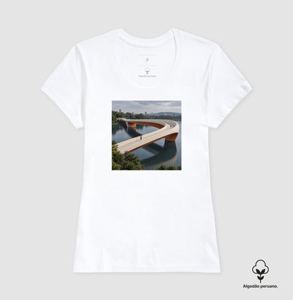 Camiseta Algodão Peruano - Pontes e Voltas