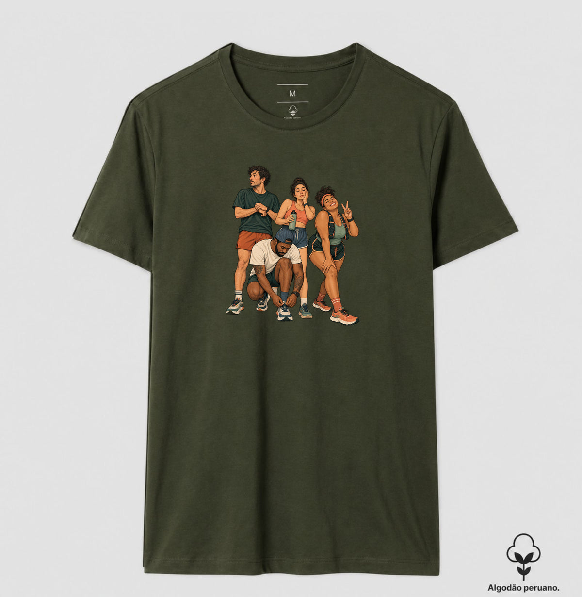 Camiseta Algodão Peruano - Foto Antes da Largada