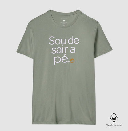 Camiseta Algodão Peruano - Gosto de Ir a Pé