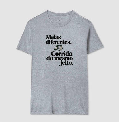 Camiseta Unissex - Par Diferente, Masculino, Cinza