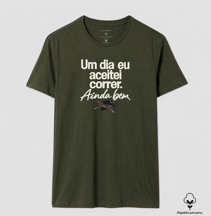 Camiseta Algodão Peruano - Primeiro Convite, Masculino, Verde Musgo