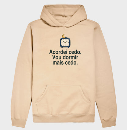 Moletom com Capuz - Sono Adiantado, Bege