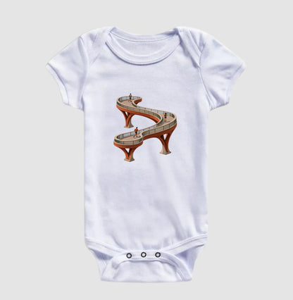 Body Infantil - Pontes e Voltas, Branca