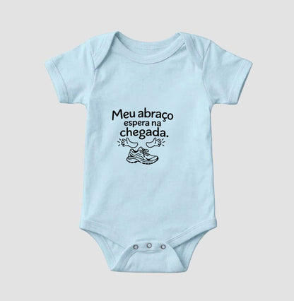 Body Infantil - Abraço na Chegada, Azul Bebê