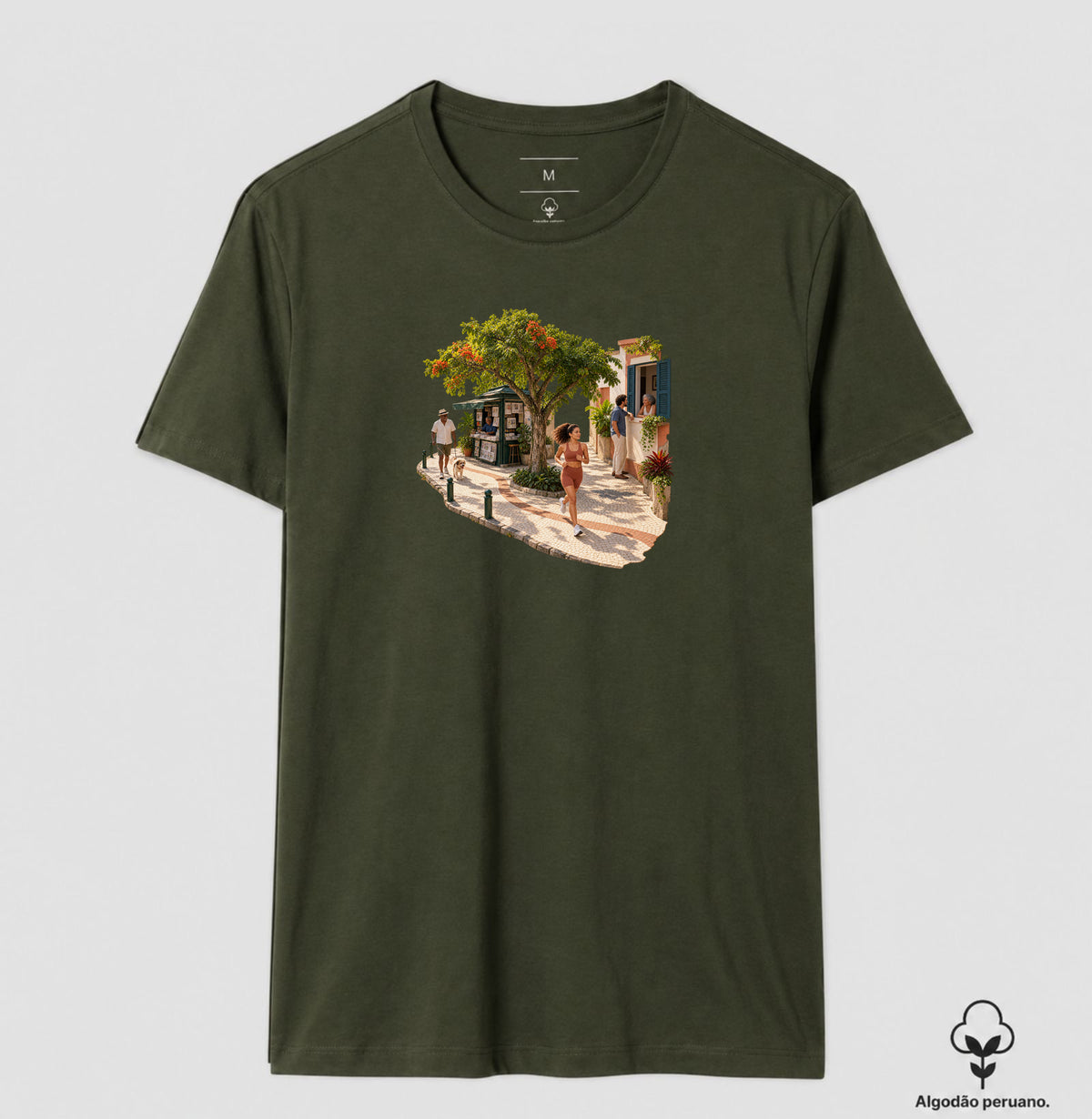 Camiseta Algodão Peruano - Calçada Viva