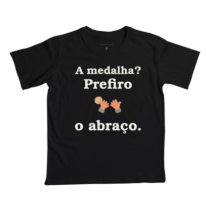 Camiseta Infantil - Prêmio de Colo, Preta