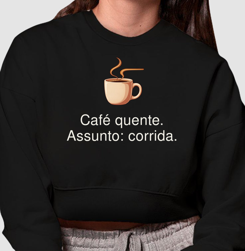 Moletom Cropped - Assunto Quente