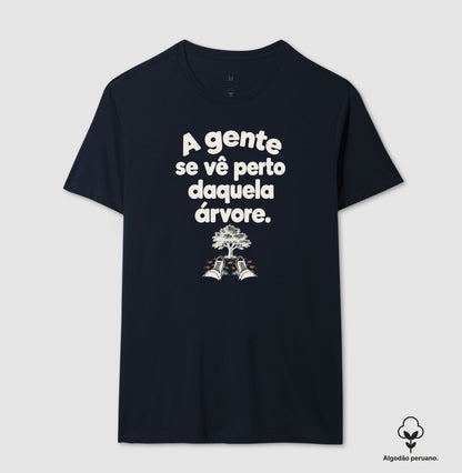 Camiseta Algodão Peruano - Ponto de Encontro, Masculino, Marinho