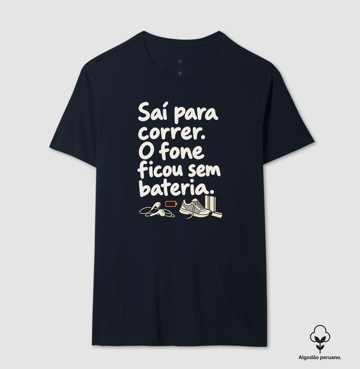 Camiseta Algodão Peruano - Fone Sem Carga