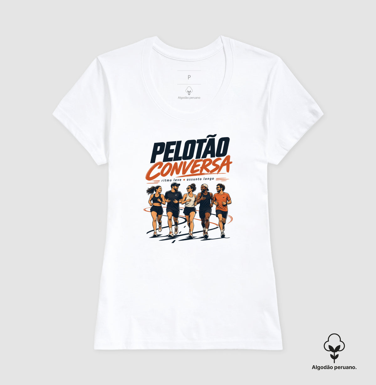 Camiseta Algodão Peruano - Pelotão Conversa