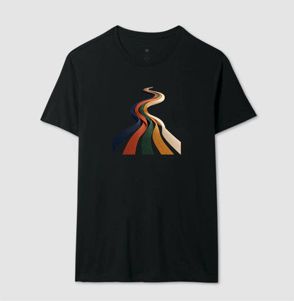 Camiseta Unissex - Quilômetros Compartilhados, Masculino, Preta