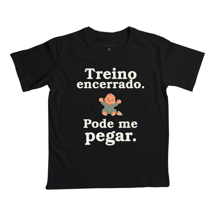 Camiseta Infantil - Hora de Pegar, Preta