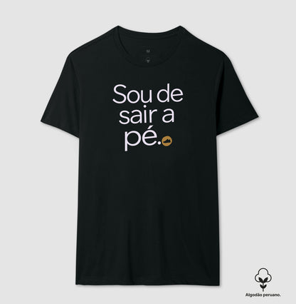 Camiseta Algodão Peruano - Gosto de Ir a Pé