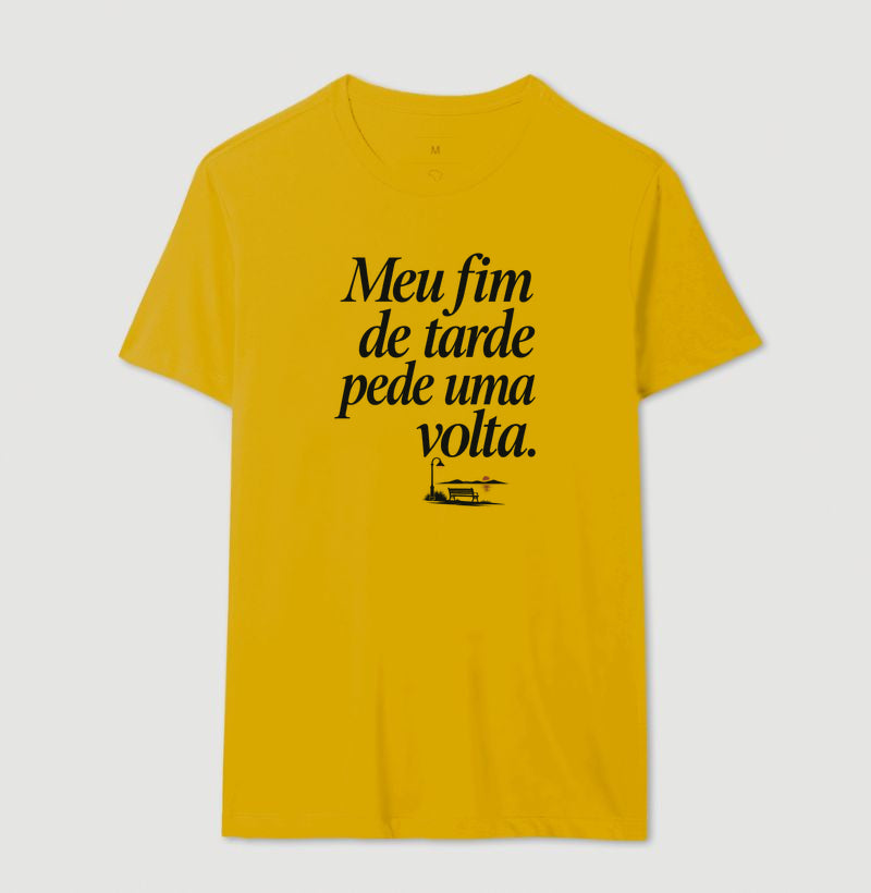 Camiseta Unissex - Noite de Esquina, Masculino, Amarelo
