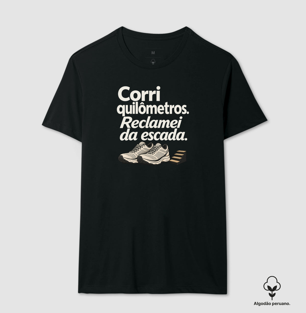 Camiseta Algodão Peruano - Escada Surpresa