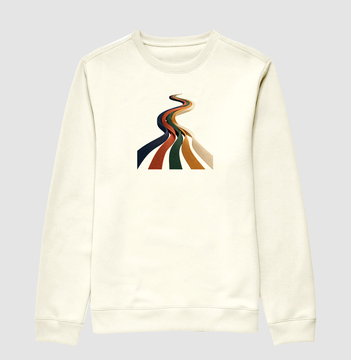 Suéter Moletom - Quilômetros Compartilhados, Off White