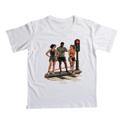 Camiseta Infantil - Semáforo Vermelho