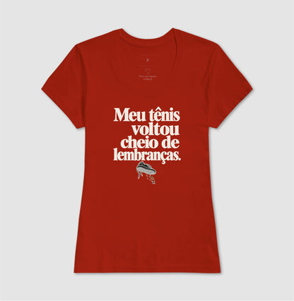 Camiseta Unissex - Areia de Brinde, Feminino, Vermelho