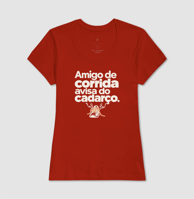 Camiseta Unissex - Cuidado Pequeno, Feminino, Vermelho