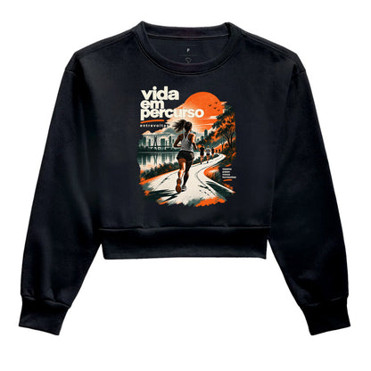 Cropped moletom - Vida em Percurso