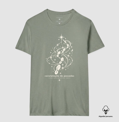 Camiseta Algodão Peruano - Constelação de passadas