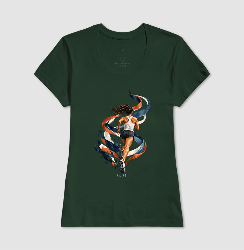 Camiseta Unissex - Dentro da Maratona, Feminino, Verde