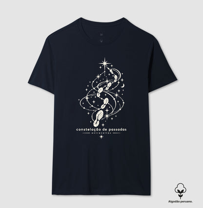 Camiseta Algodão Peruano - Constelação de passadas