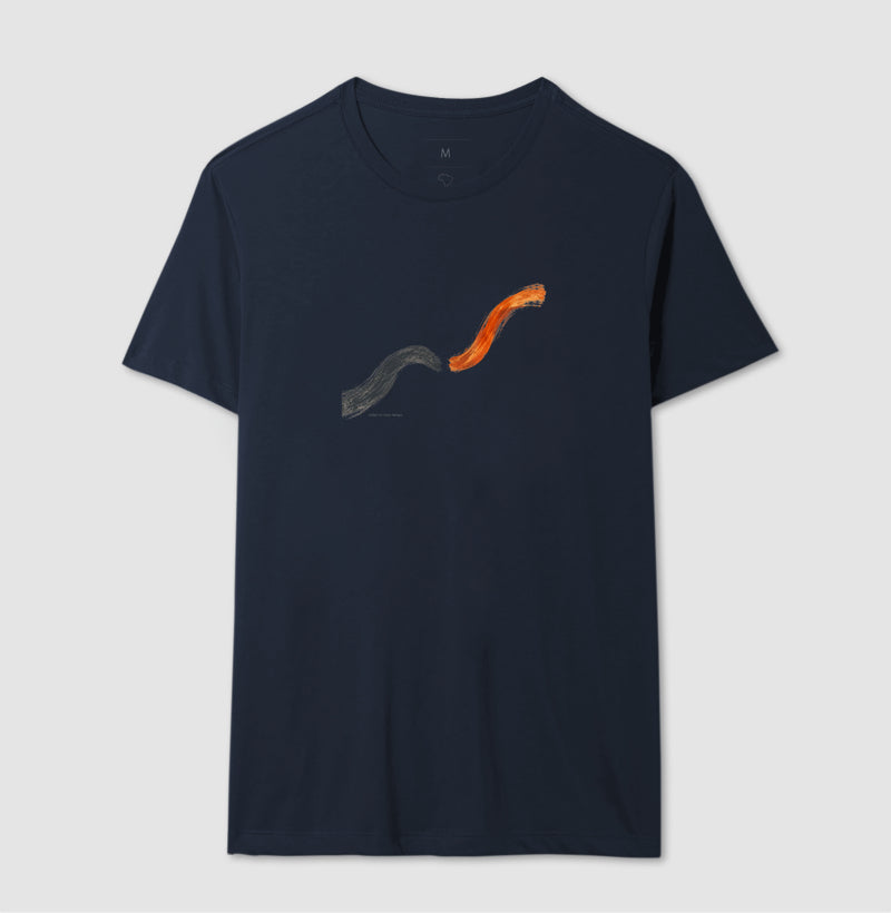 Camiseta Unissex - Voltei a Correr, Masculino, Marinho