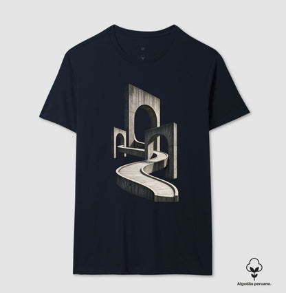 Camiseta Algodão Peruano - Horizonte de Concreto