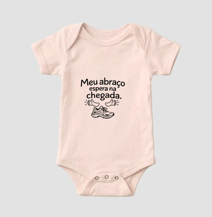Body Infantil - Abraço na Chegada, Rosa Bebê