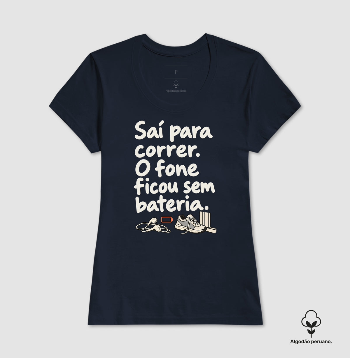 Camiseta Algodão Peruano - Fone Sem Carga