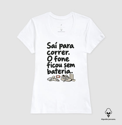 Camiseta Algodão Peruano - Fone Sem Carga