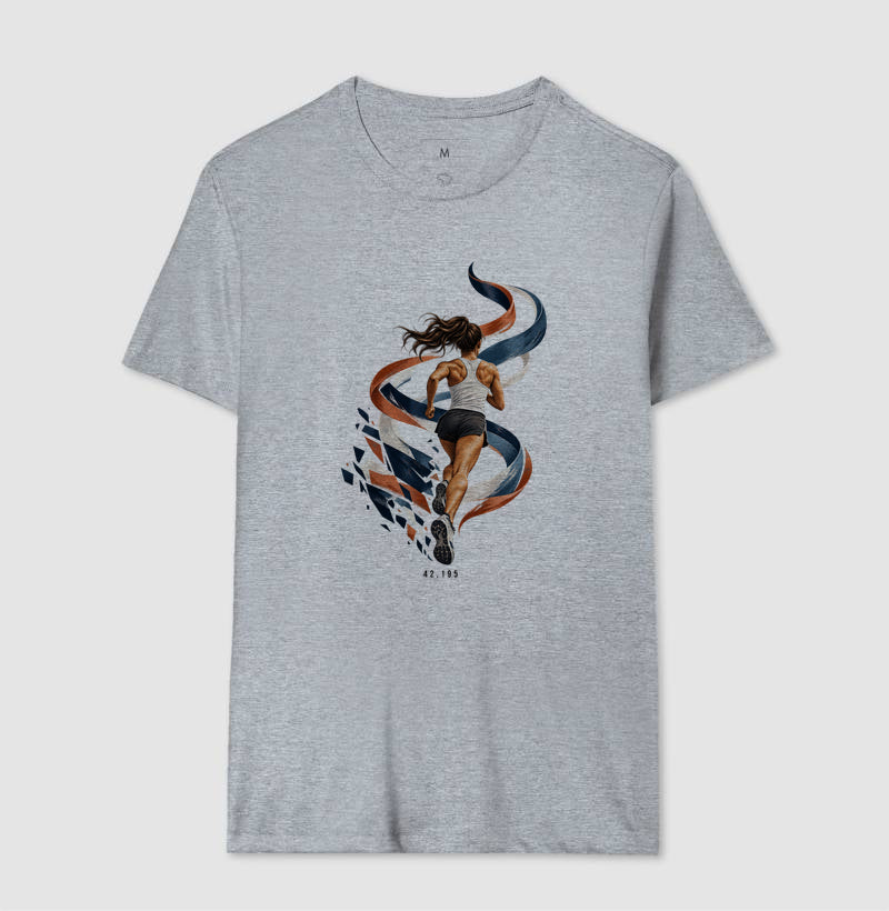 Camiseta Unissex - Dentro da Maratona, Masculino, Cinza