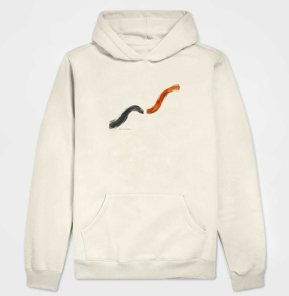 Hoodie Moletom - Voltei a Correr, Off White