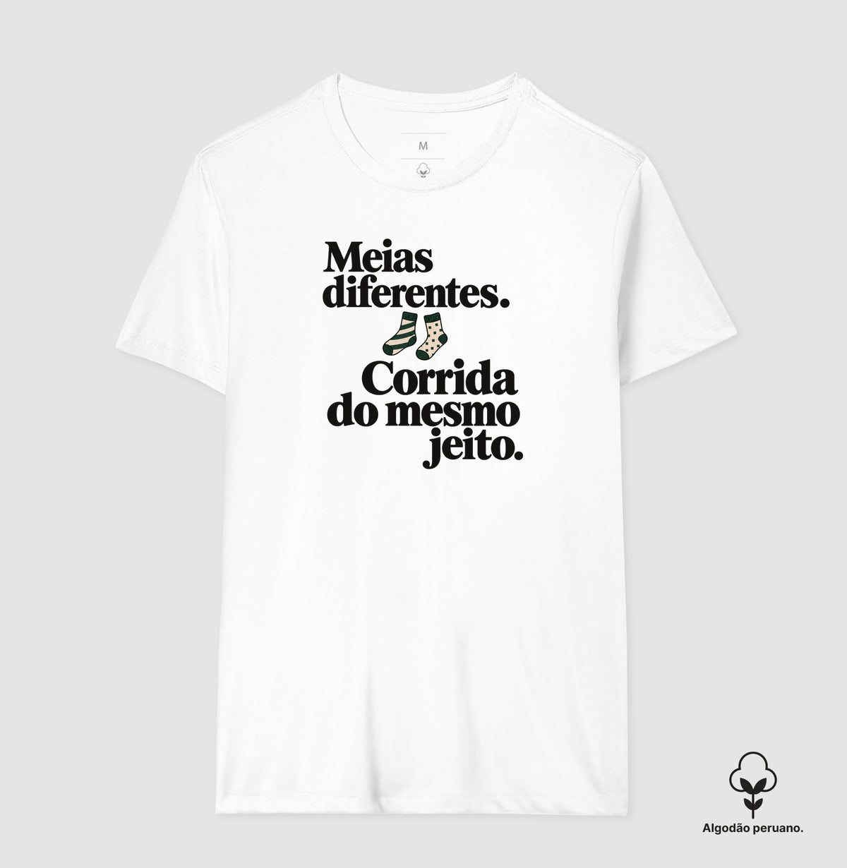 Camiseta Algodão Peruano - Par Diferente
