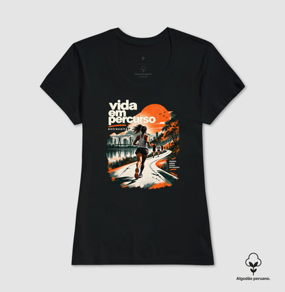 Camiseta algodão peruano - Vida em Percurso
