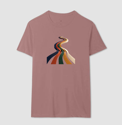 Camiseta Unissex - Quilômetros Compartilhados, Masculino, Rosa