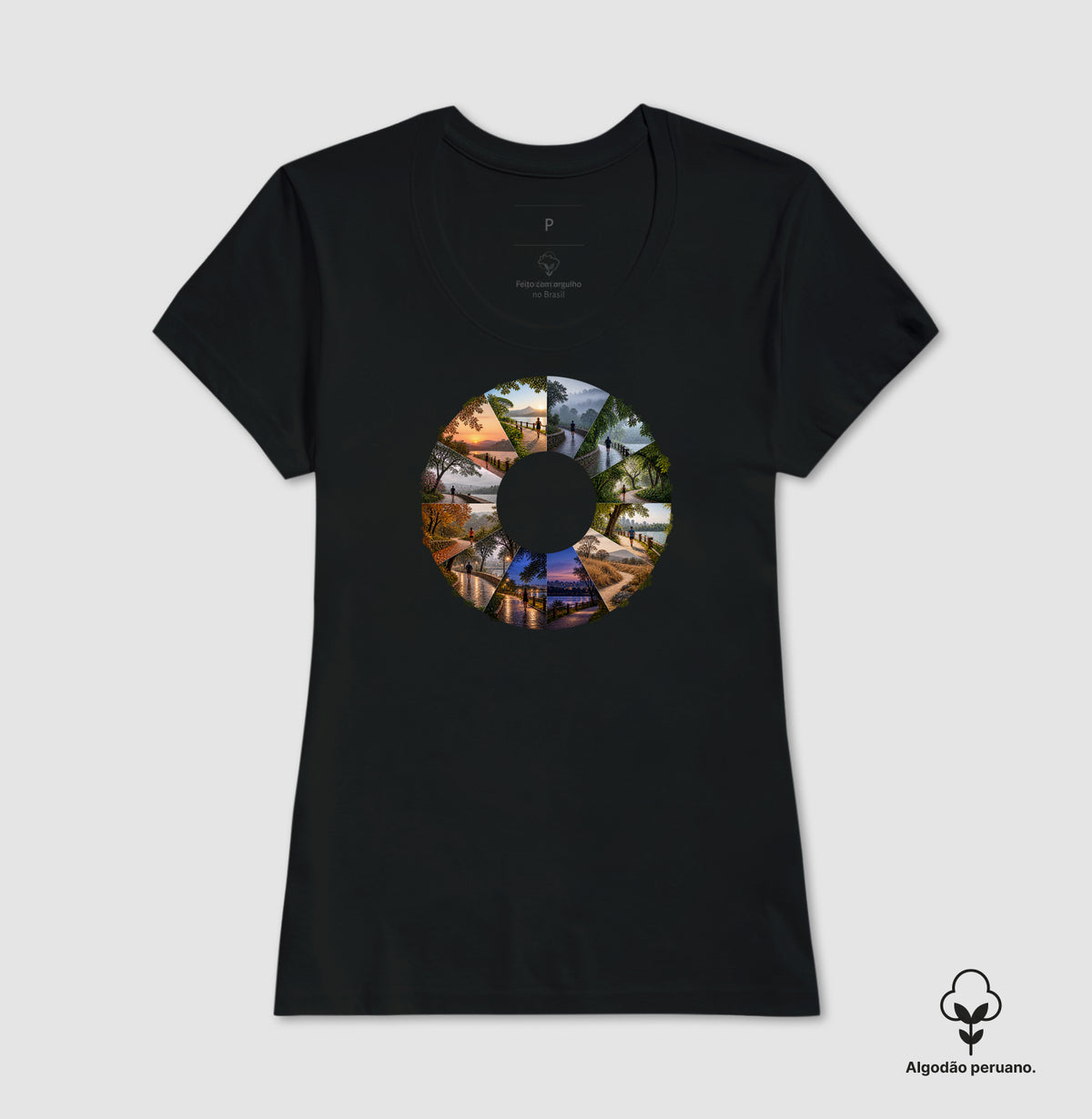 Camiseta Algodão Peruano - Um Ano em Movimento
