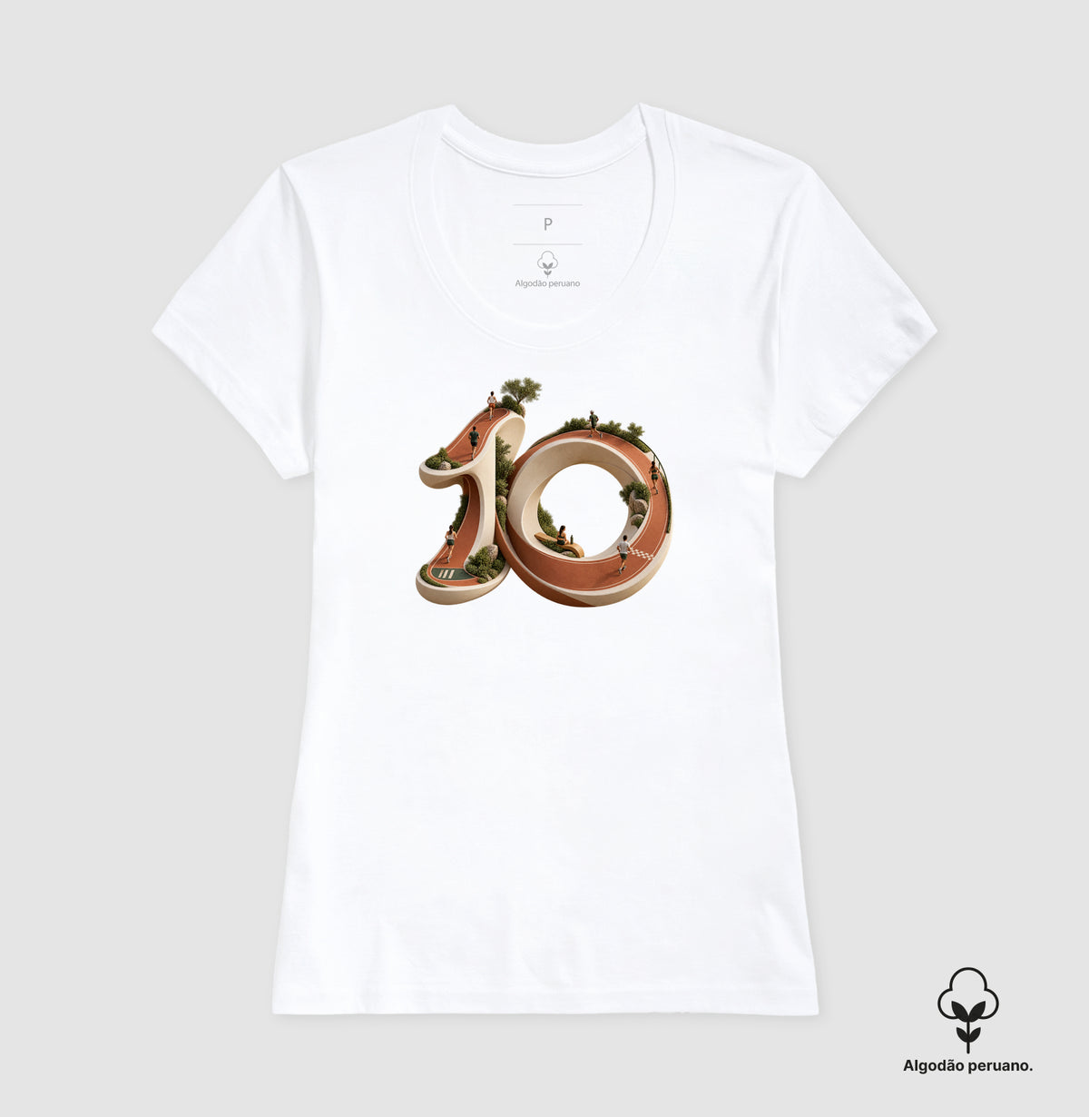Camiseta Algodão Peruano - Dez Redondo