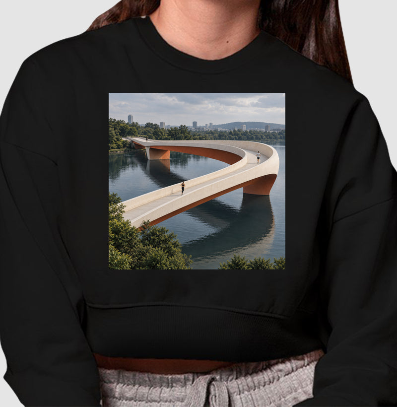 Cropped Moletom - Pontes e Voltas