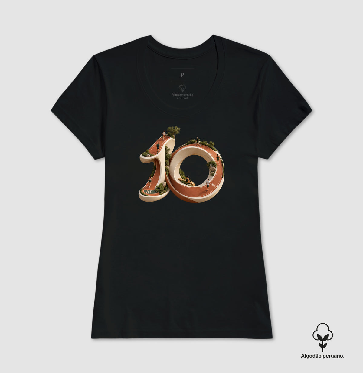 Camiseta Algodão Peruano - Dez Redondo