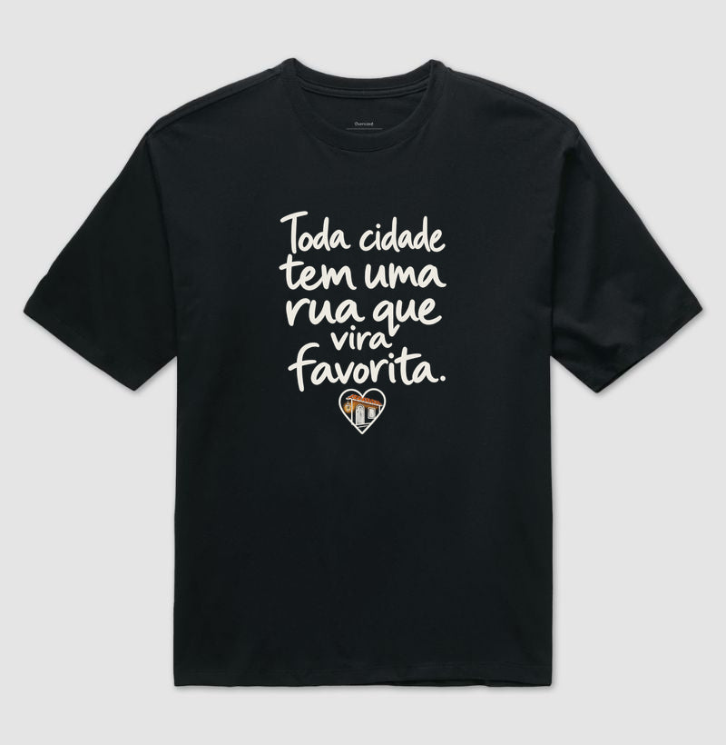 Camiseta Oversized - Rua Favorita